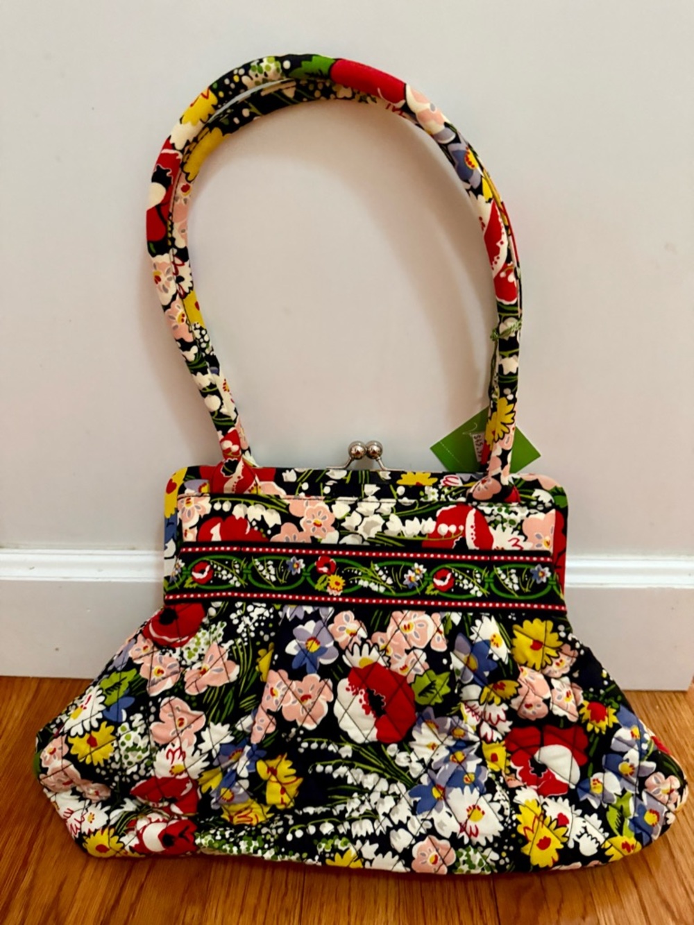 NWT Vera Bradley Alice handbag retired Poppy Fields floral pattern